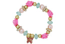 Pink Poppy: Butterfly Flower - Bracelet
