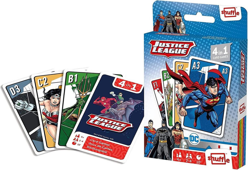 Shuffle Justice League 4-in-1 Card Game