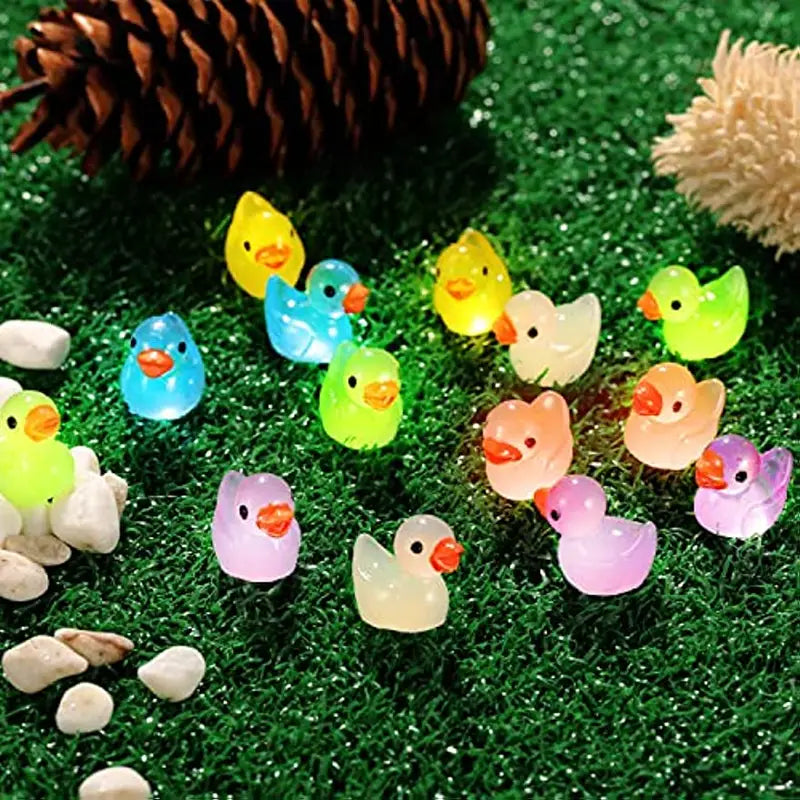 Cute Mini Luminous Resin Ducks