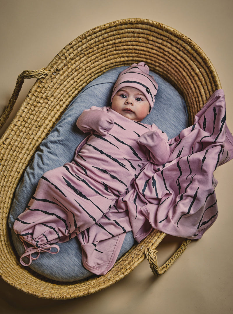 LFOH | Newcomer Baby Gown - Lilac Tiger