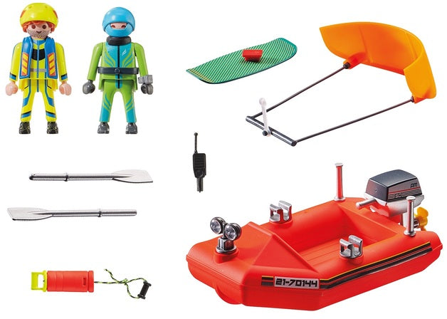 Playmobil | Kitesurfer Rescue Speedboat