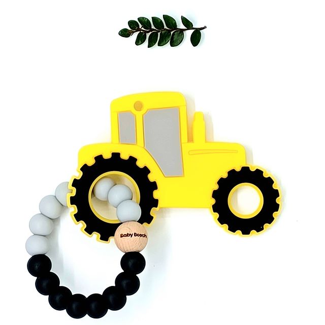 Baby Beech | Pendant Teether - Tractor