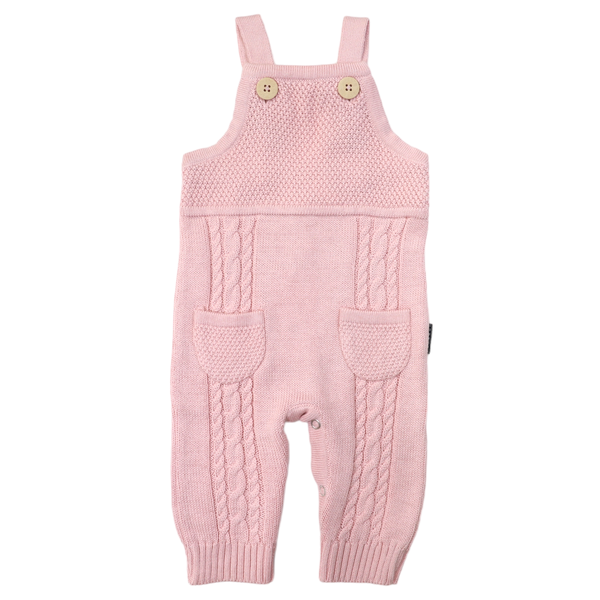 Korango | Baby Girls Knit Overalls - Lotus