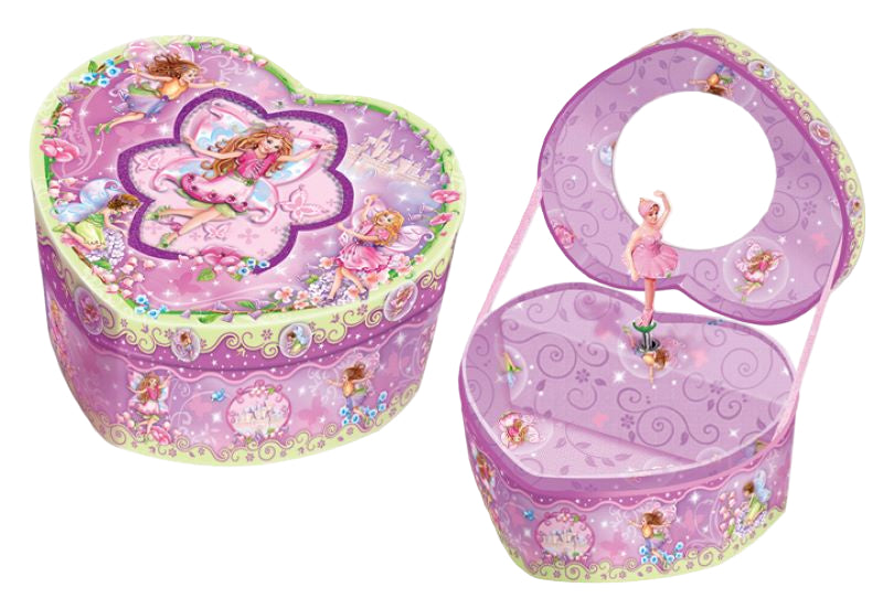 Heart Shaped Musical Jewellry Box Fairy