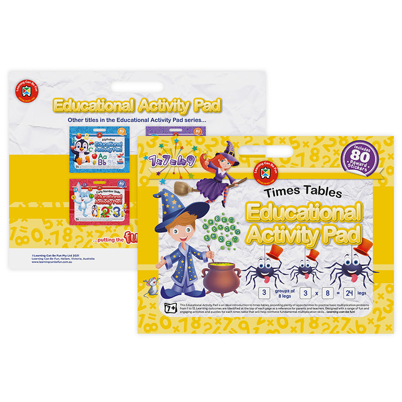 LCBF Educational Activity Pad Times Tables