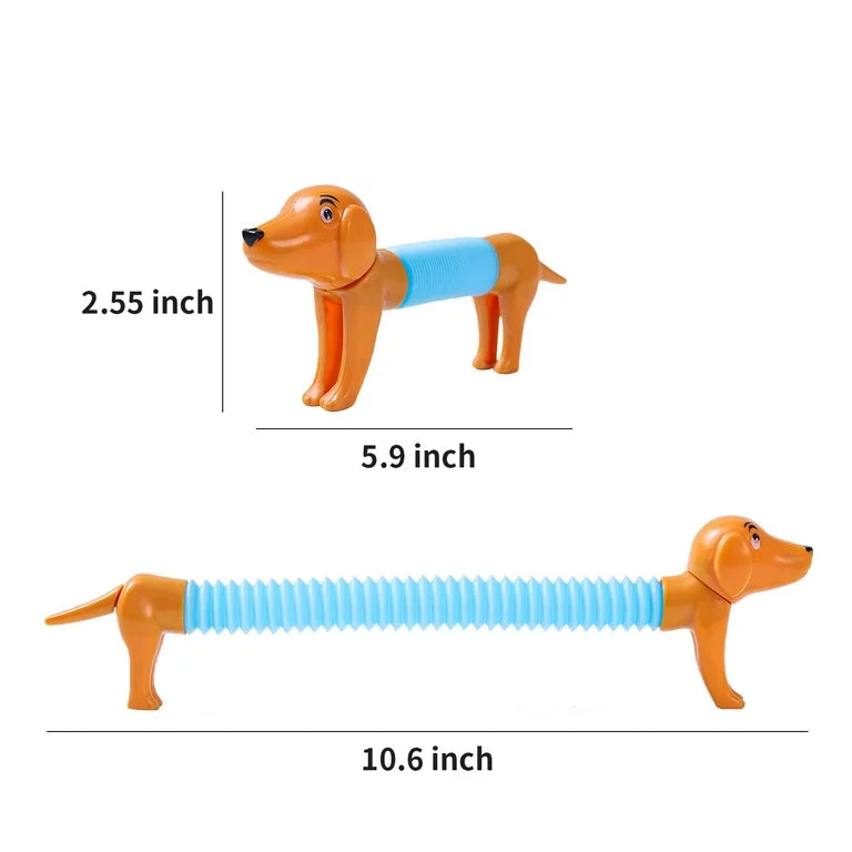 Kids Dog light Up - Stretchy Toy - 12cm RRP $3.9