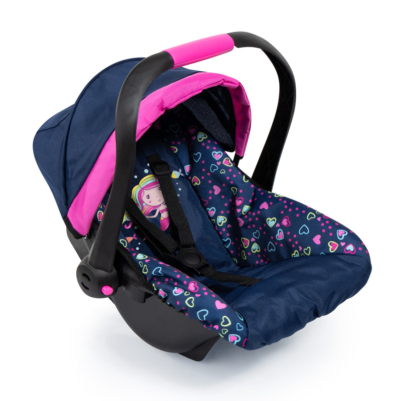 Bayer | Limited Deluxe Doll Car Seat with Canopy - Navy Mermaid
