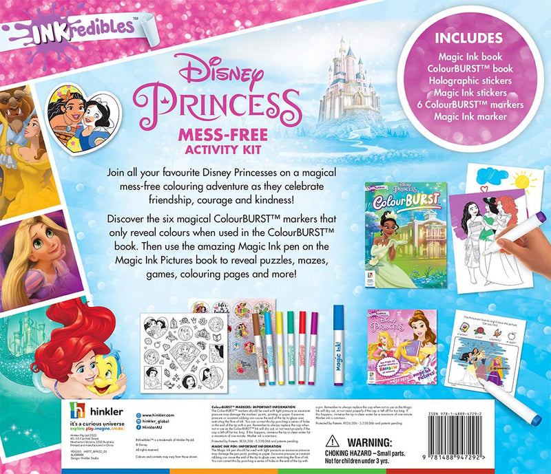 INKredibles | Disney Princess Mess-Free Activity Kit RRP $34.99