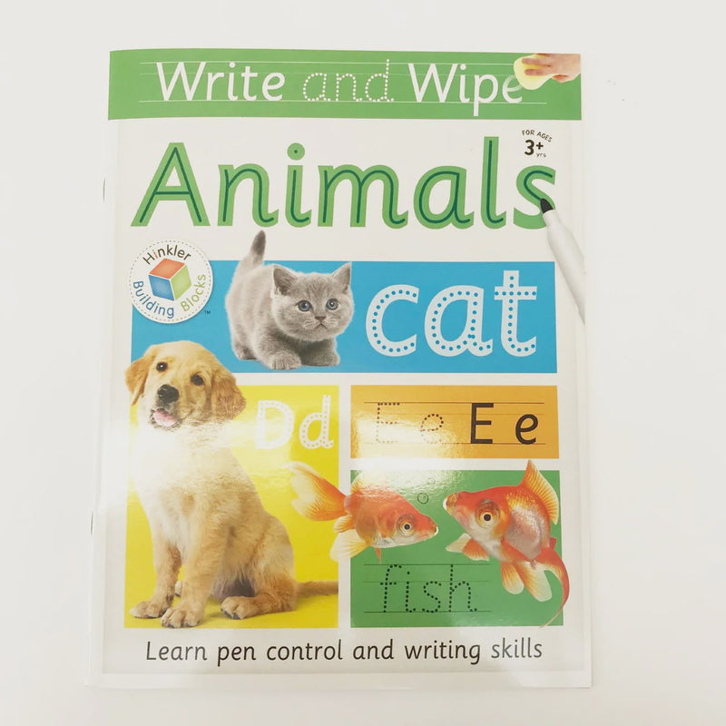 Hinkler | Write And Wipe - Animals RRP $8.99