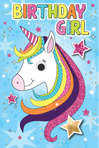 Birthday Girl - Unicorn Card