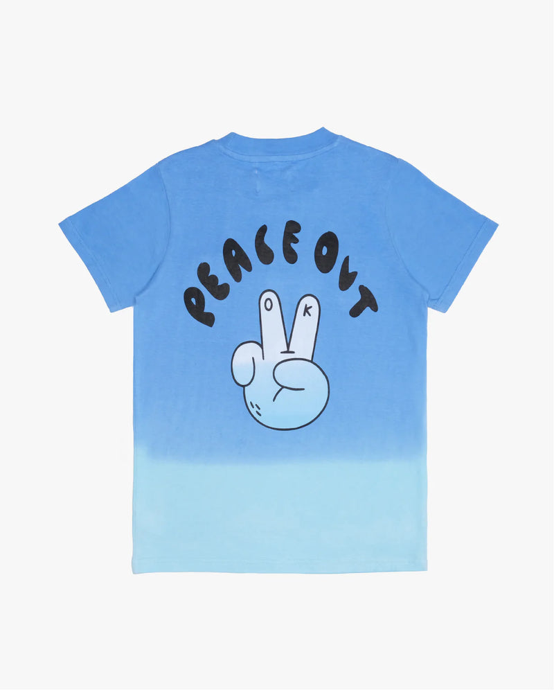 Band Of Boys | Peace Out Blue Dip-Dye Tee