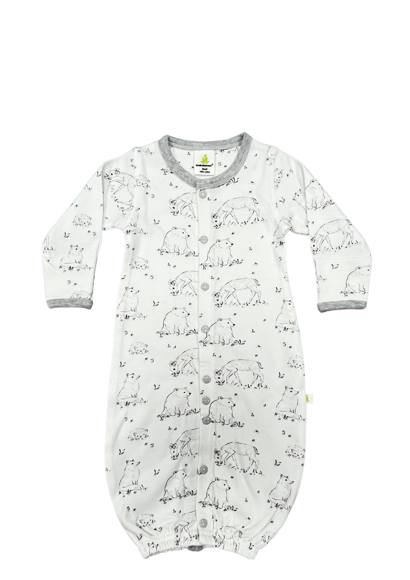 Imababy | Convertible Sleepsuit - Forest Animals