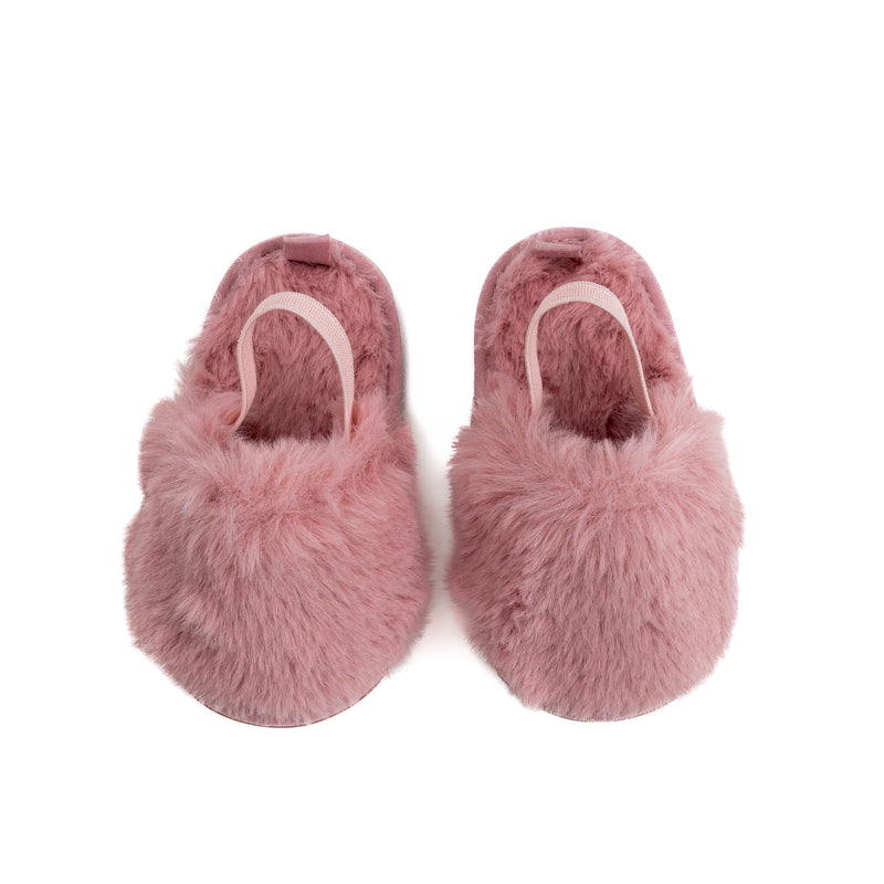 Hi-Hop | Baby Girls Furry Slippers - Pink
