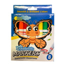 Bazic | 8 Colours Jumbo Washabale Markers