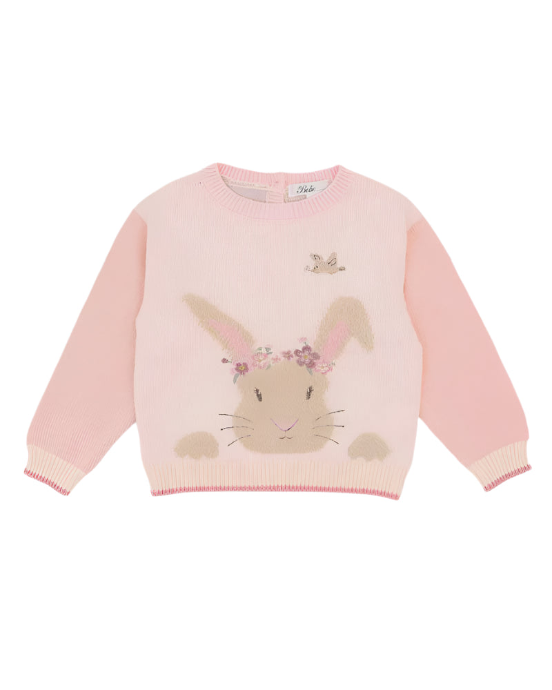 Bébé Baby Flossy Bunny Knitted Jumper Asst