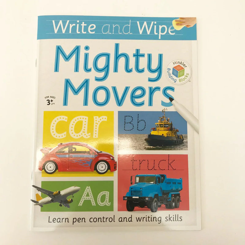 Hinkler | Write And Wipe - Mighty Movers  RRP $8.99