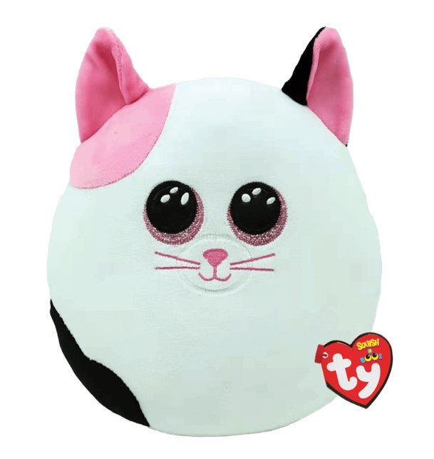 Ty | Squishy Beanies Muffin - Pink and White Cat 25cm