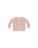 Quincy Mae | Scalloped Cardigan- Bubblegum