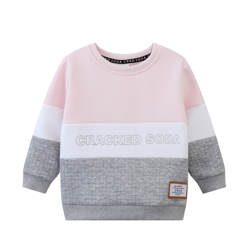 Cracked Soda | Lexi detailed Crew - Pink