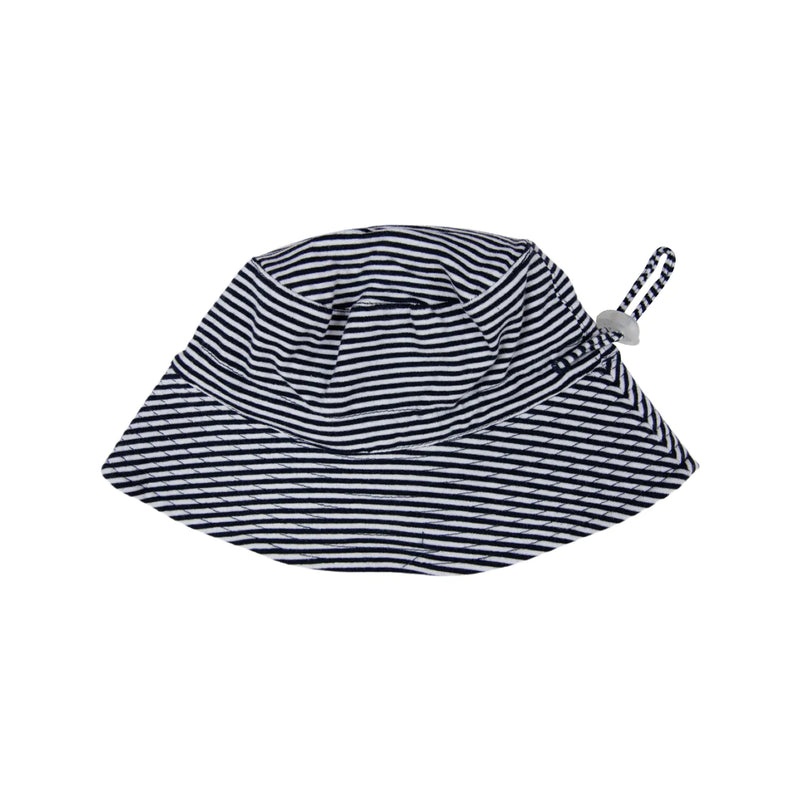 Korango | Cotton Sun Hat - Navy Stripe