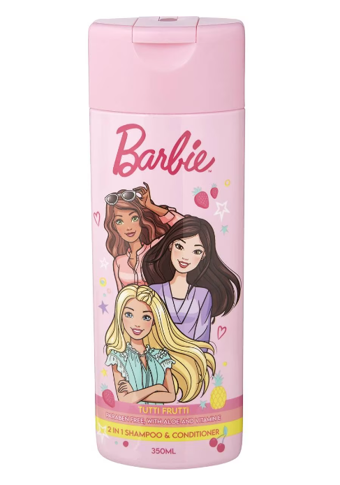 Barbie Kids 2 In 1 Shampoo & Conditioner 350ml