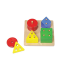 ELF WOODEN COUNT & SHAPE SORTER 16PCS