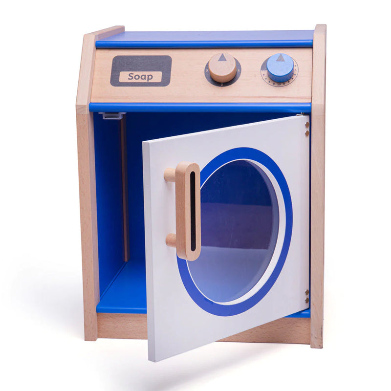Pintoy wooden toy washing machine