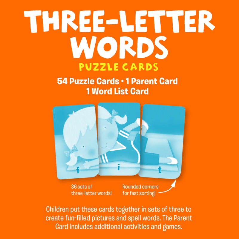 School Zone | Three-Letter Words Puzzle Cards 2
