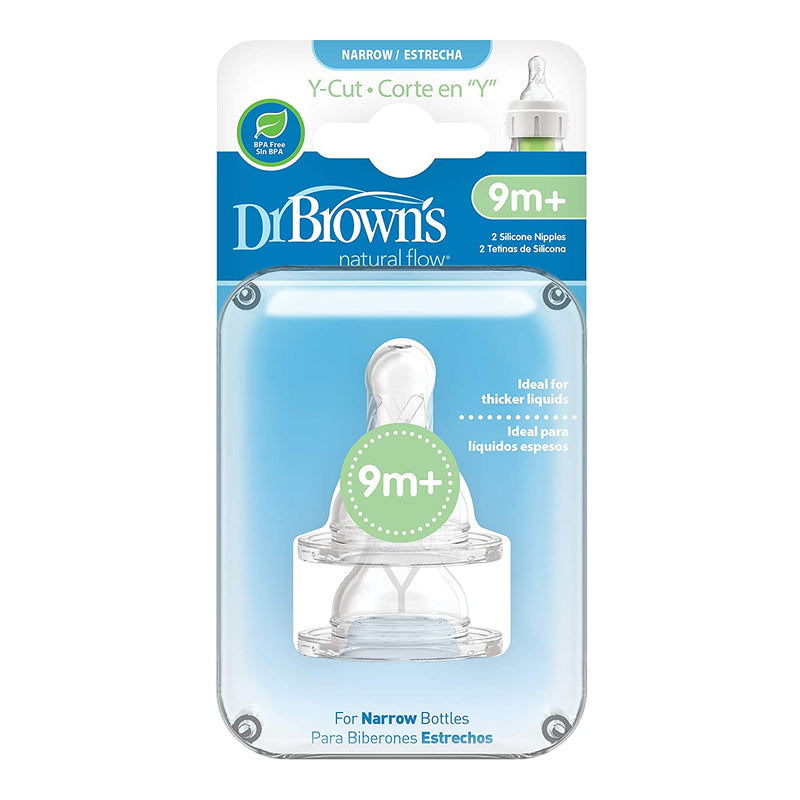 Dr Browns  Narrow Neck Level 4 9 Months+ Teat 2 Pack