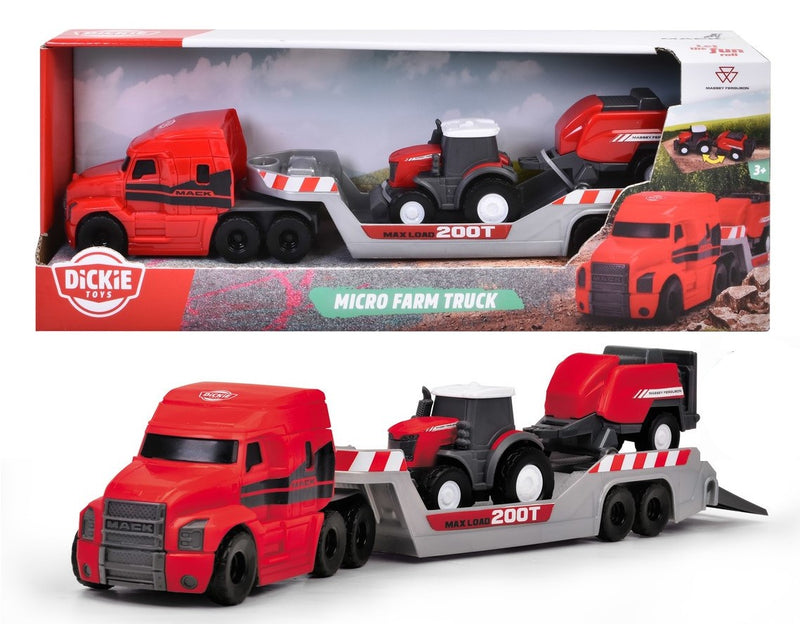 Dickie Toys | Micro Farm Truck with MF Tractor