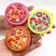 Pizza Squishy Keyring- Assorted RRP $5.99