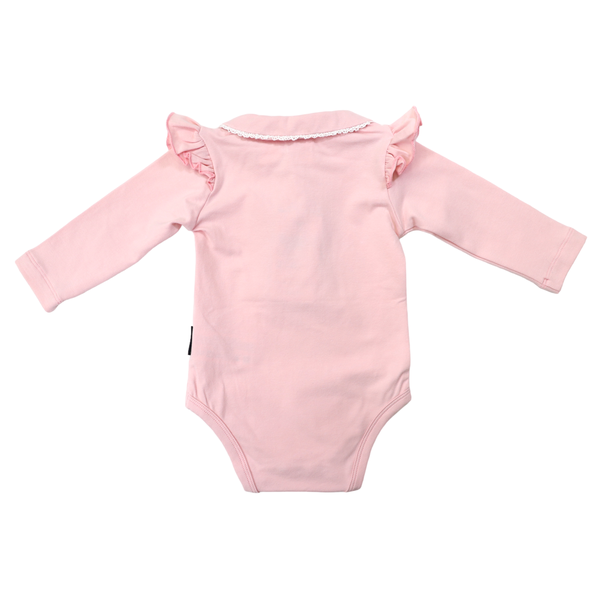 Korango | Baby Girls Collared Bodysuit - Dusty Pink
