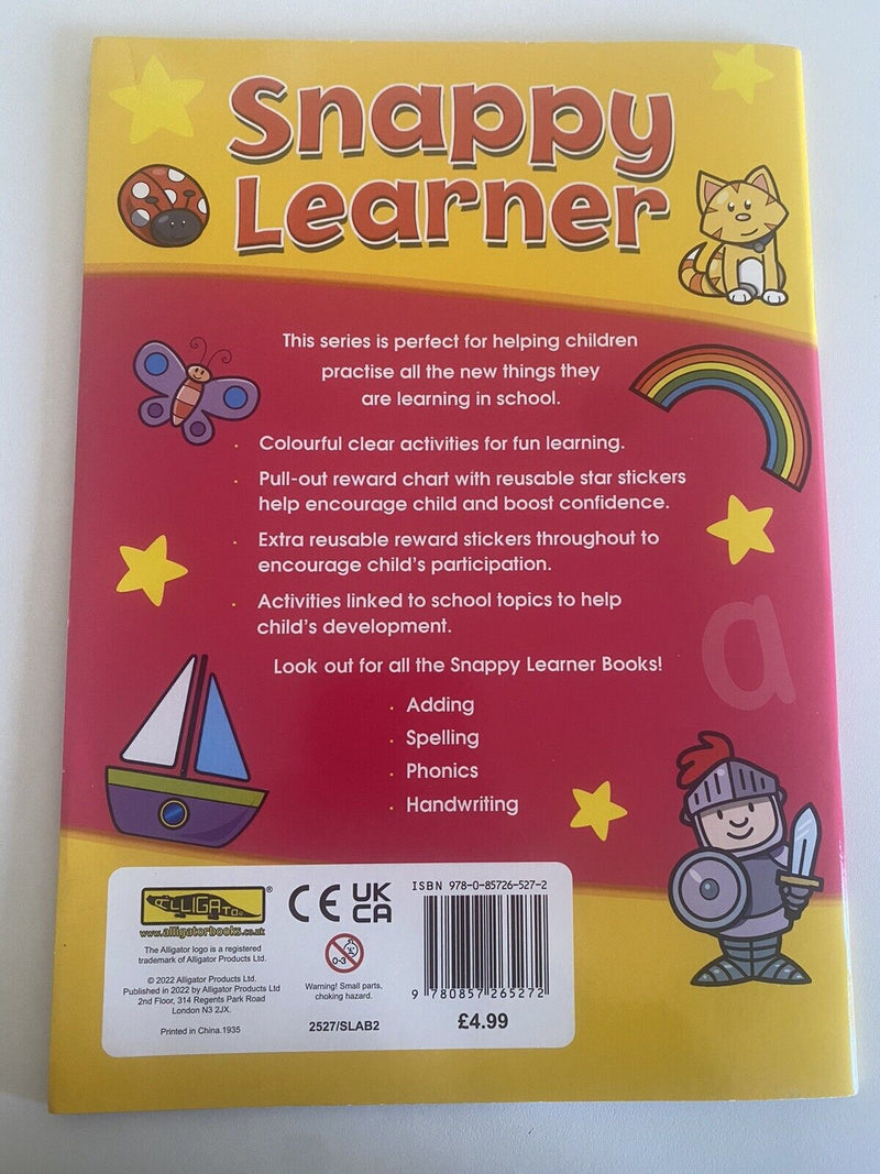 Snappy Learner Phonics Educational Workbook for ages 5-7 years