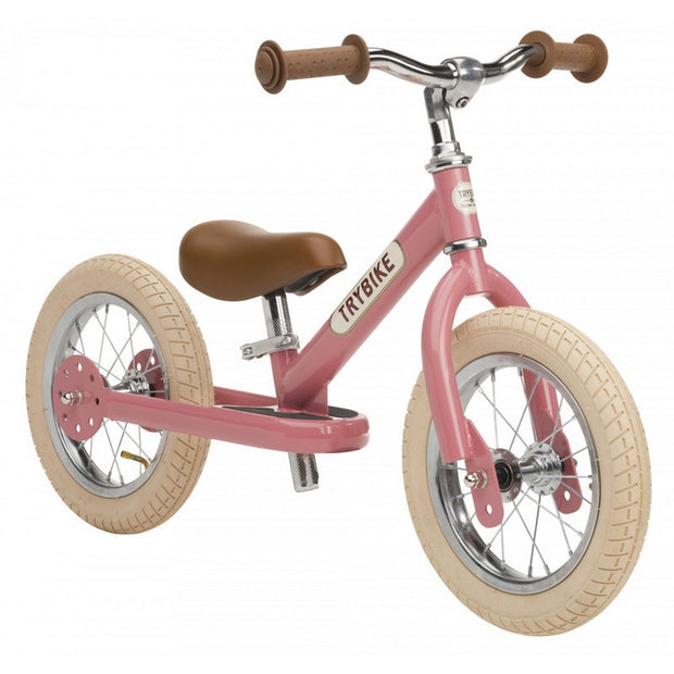 Pink Vintage Trybike, Cream Tyres and Chrome (3 wheel)