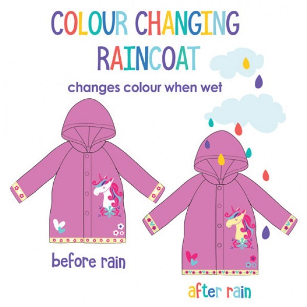 Colour Changing Rain jacket - Unicorn