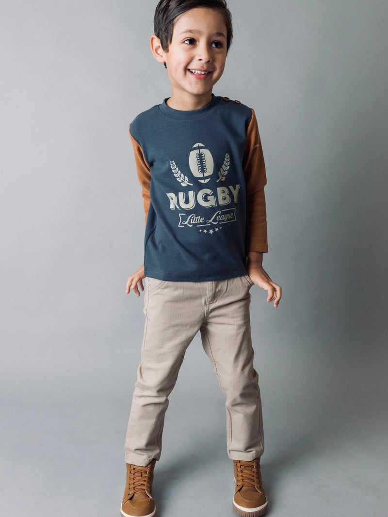 Love Henry LS Rugby Graphic Tee