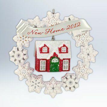 Hallmark Keepsake Ornament New Home 2012 Snowflake Wreath House