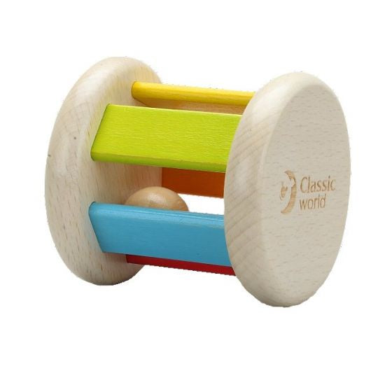 Classic World | Wooden Roller Rattle