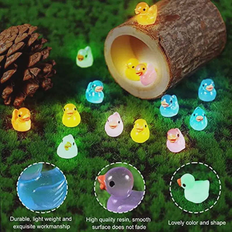 Cute Mini Luminous Resin Ducks