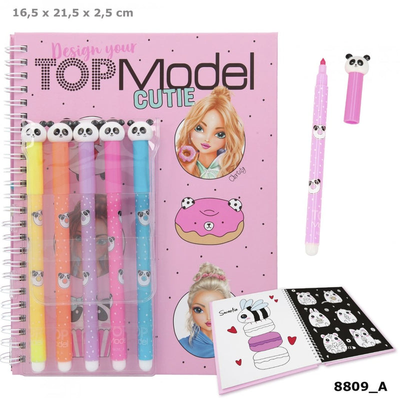 Top Model | Colouring Book with Felt Pens Candy Cake