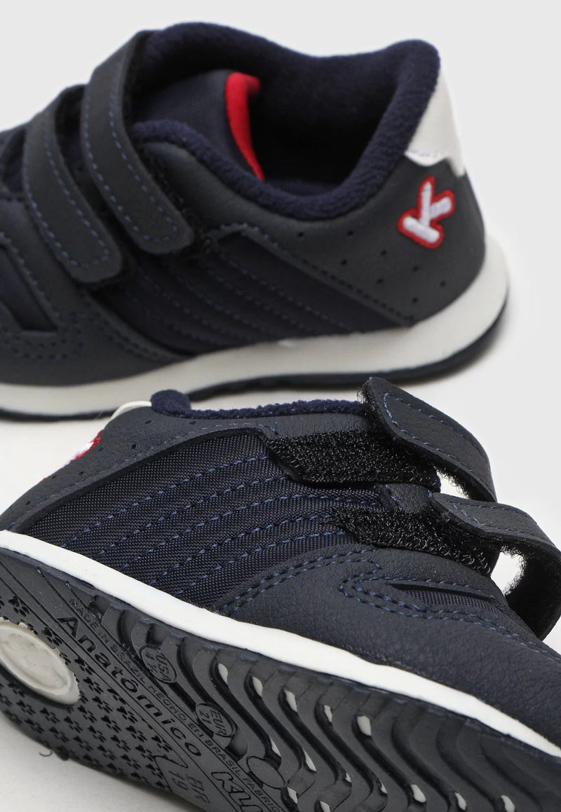 Klin | Toddler Sneakers - Navy with Red & White Trim