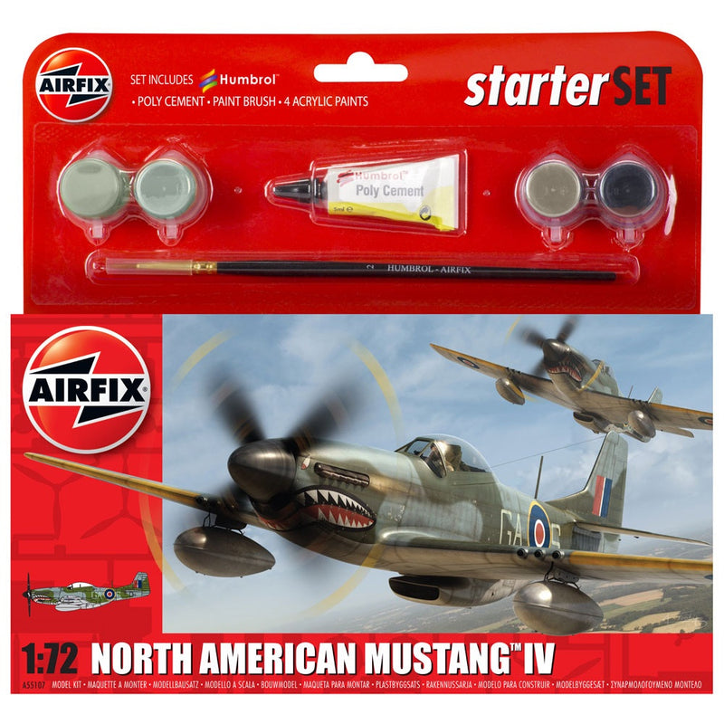 Airfix | North American Mustang IV - Sml Starter Set RRP $34.99