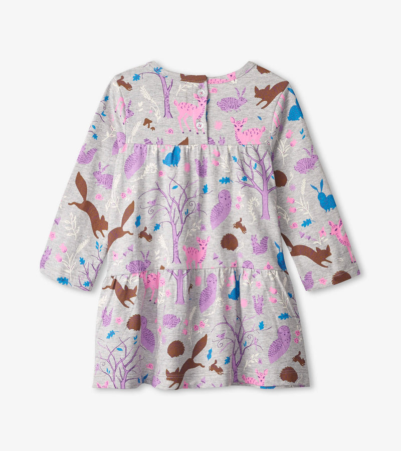 Hatley | Happy Forest Tiered Winter Baby Girls Dress