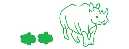 Science & Nature Stamp - Rhino
