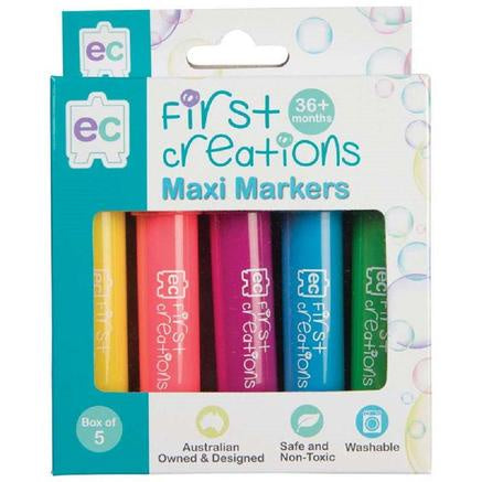 First Creations | Maxi Markers - 5pkt