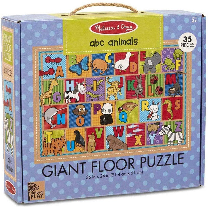 Melissa & Doug | Giant Floor Puzzle ABC Animals (35pc)
