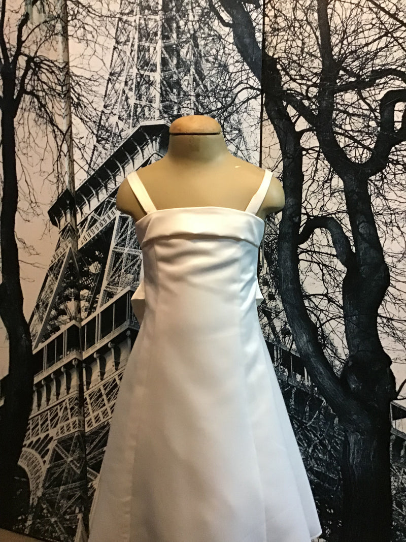Bamboo | Girls Bridesmaid White Dress