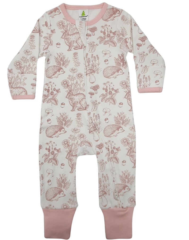 Imababy | Zipsuit-Mushroom Forest - Pink