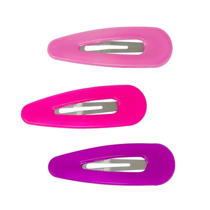 Pink Poppy | Acrylic Snap Hairclips