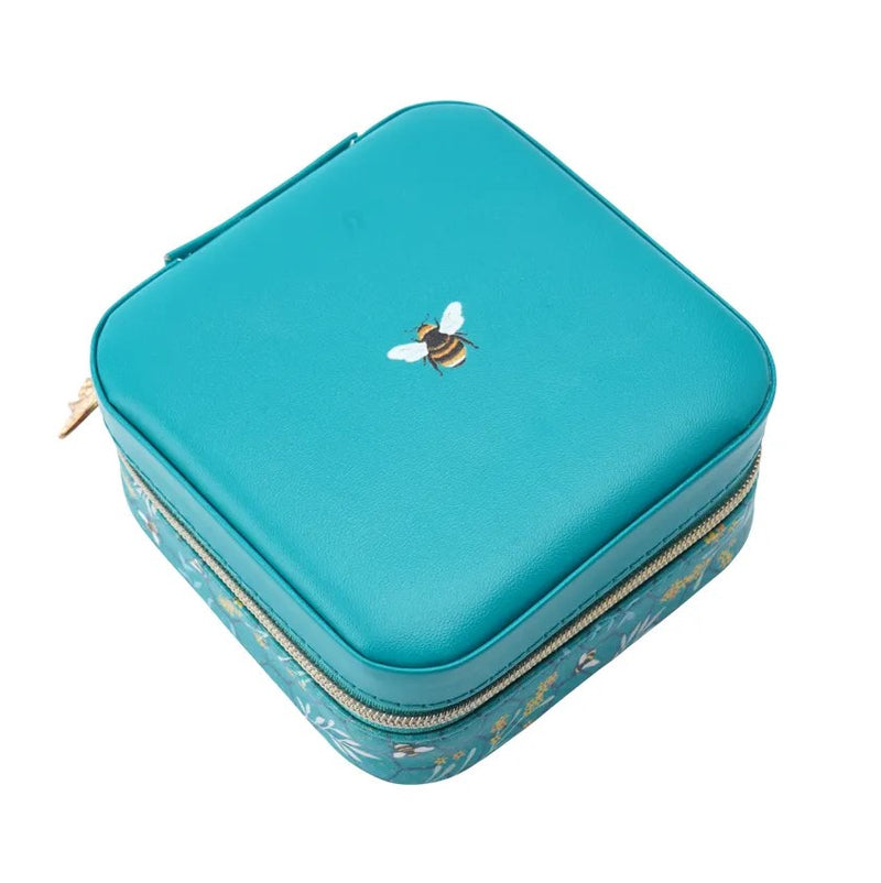 The Beekeeper Square Travel Jewellery Box Case